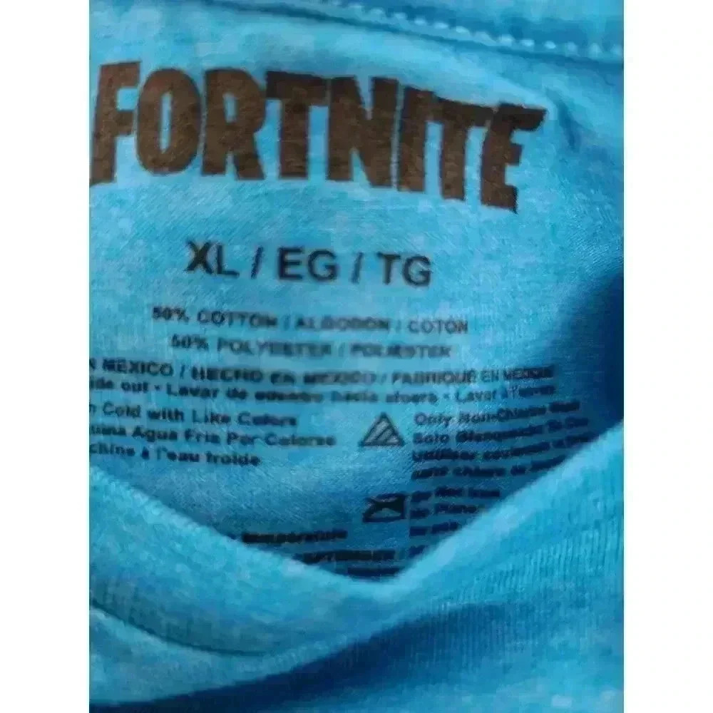 Fortnite Cuddle Team Leader Love Blue T-Shirt Kids XL - Picture 3 of 3